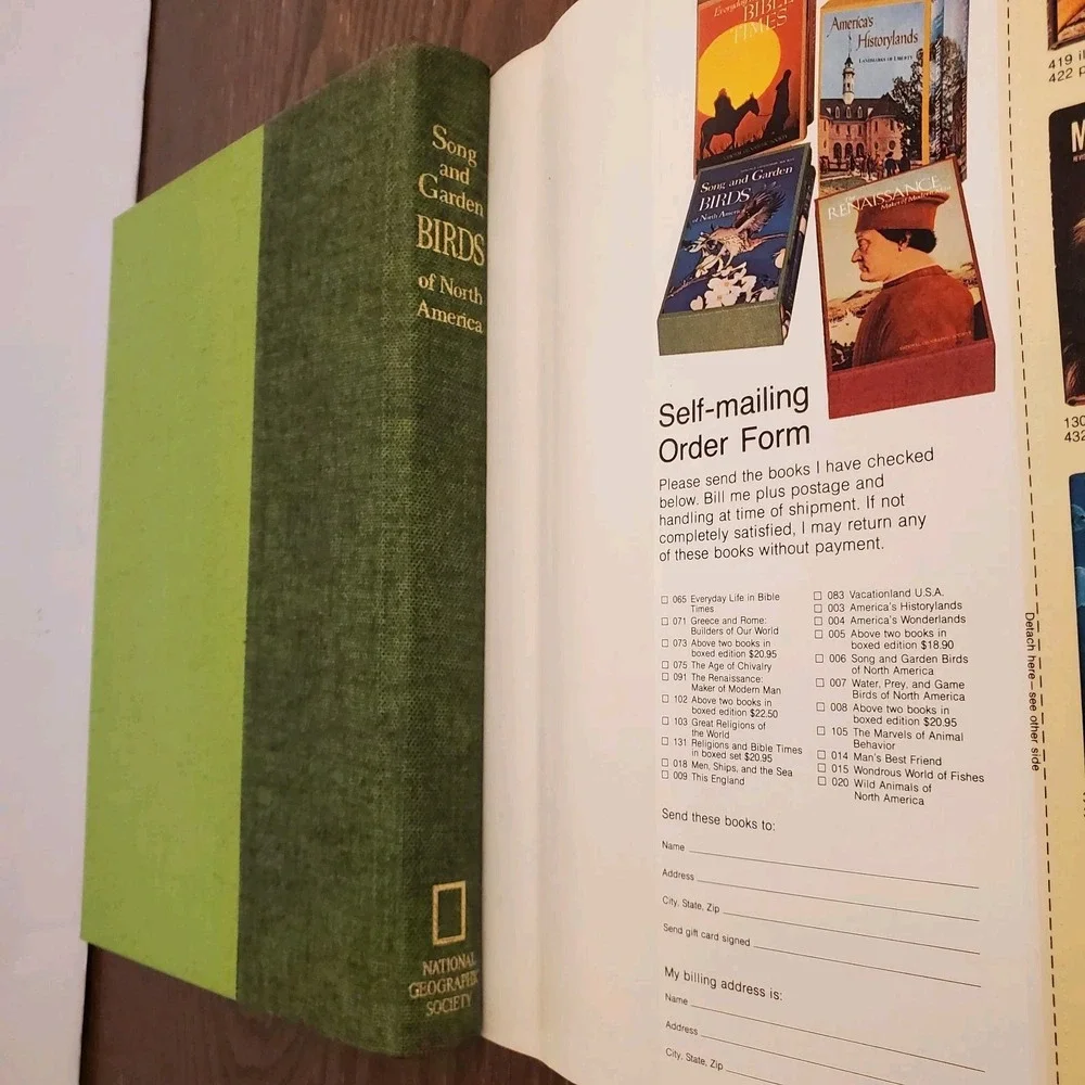 Song & Garden Birds of North America 2 Vol Set w/ Records Slipcase‎ - Nat Geo